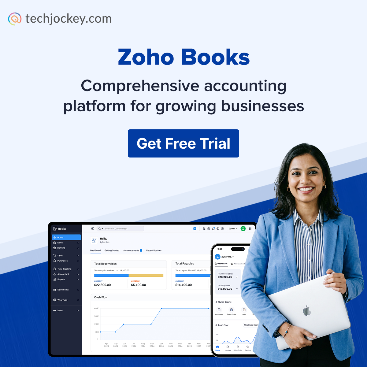 Techjockey Facebook ad