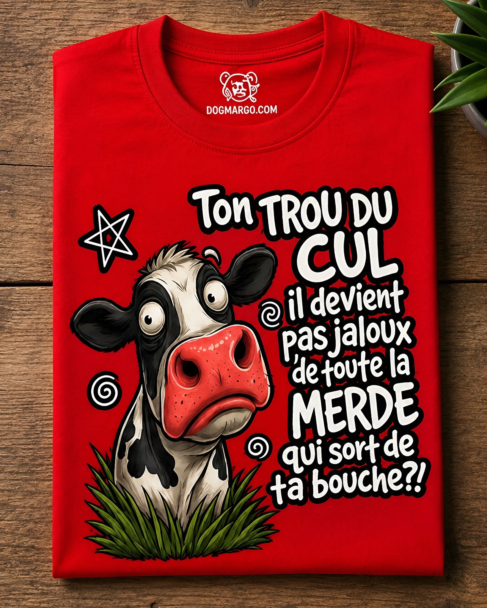 Dogmargo.com Facebook ad: Funny Cow Sarcastic. LIMITED EDITION