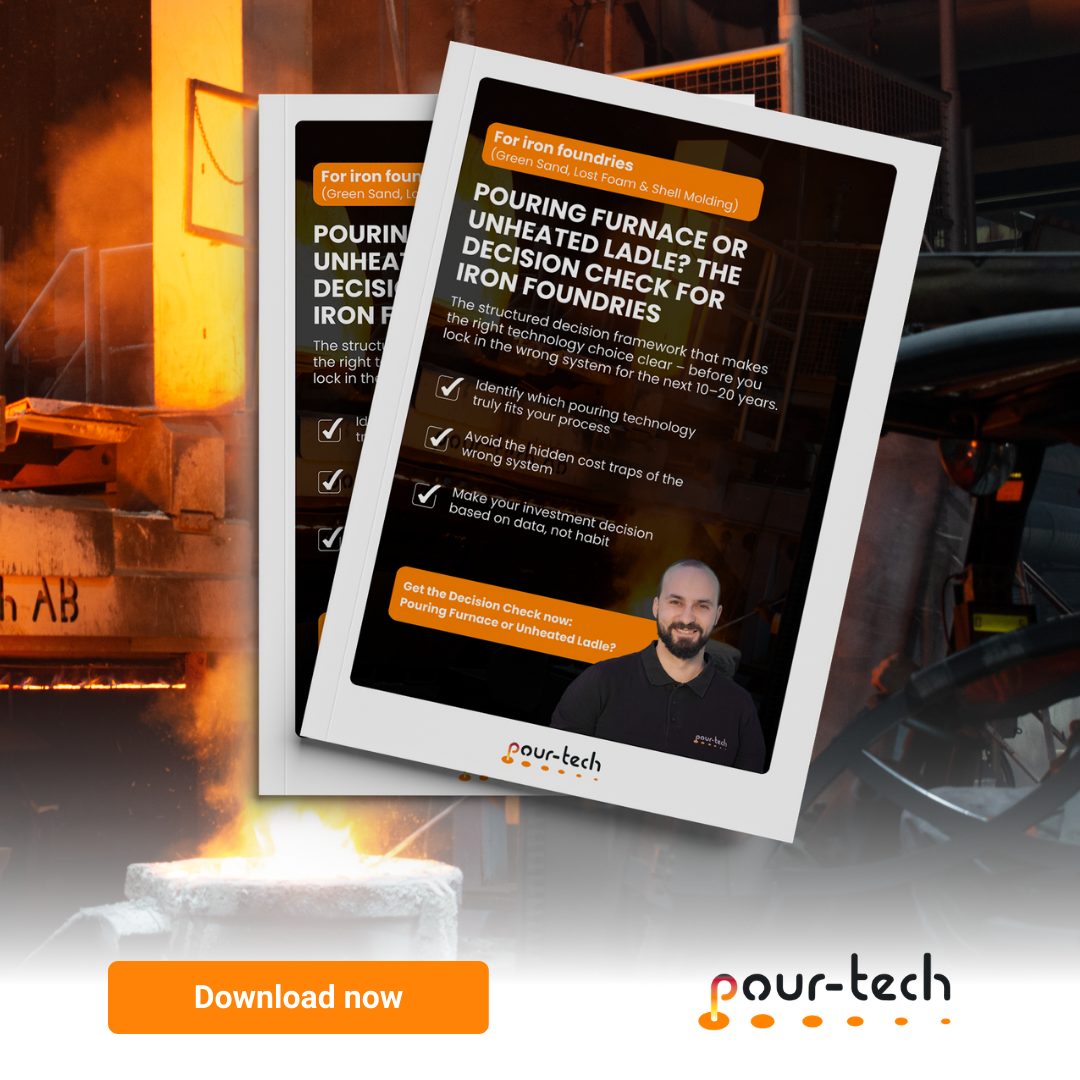 pour-tech AB Facebook ad: Free Report for Iron Foundries