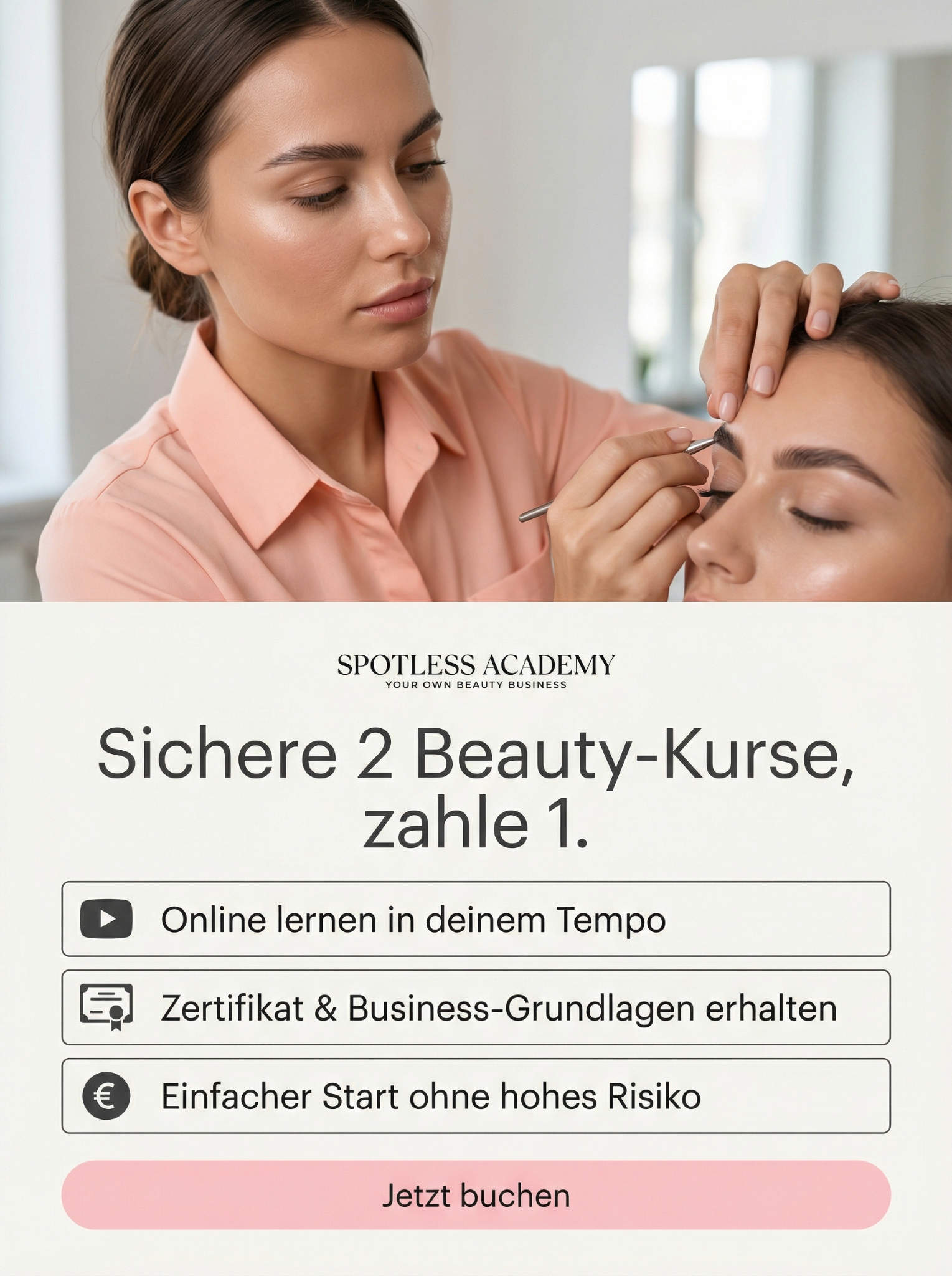 Spotless Academy Facebook ad