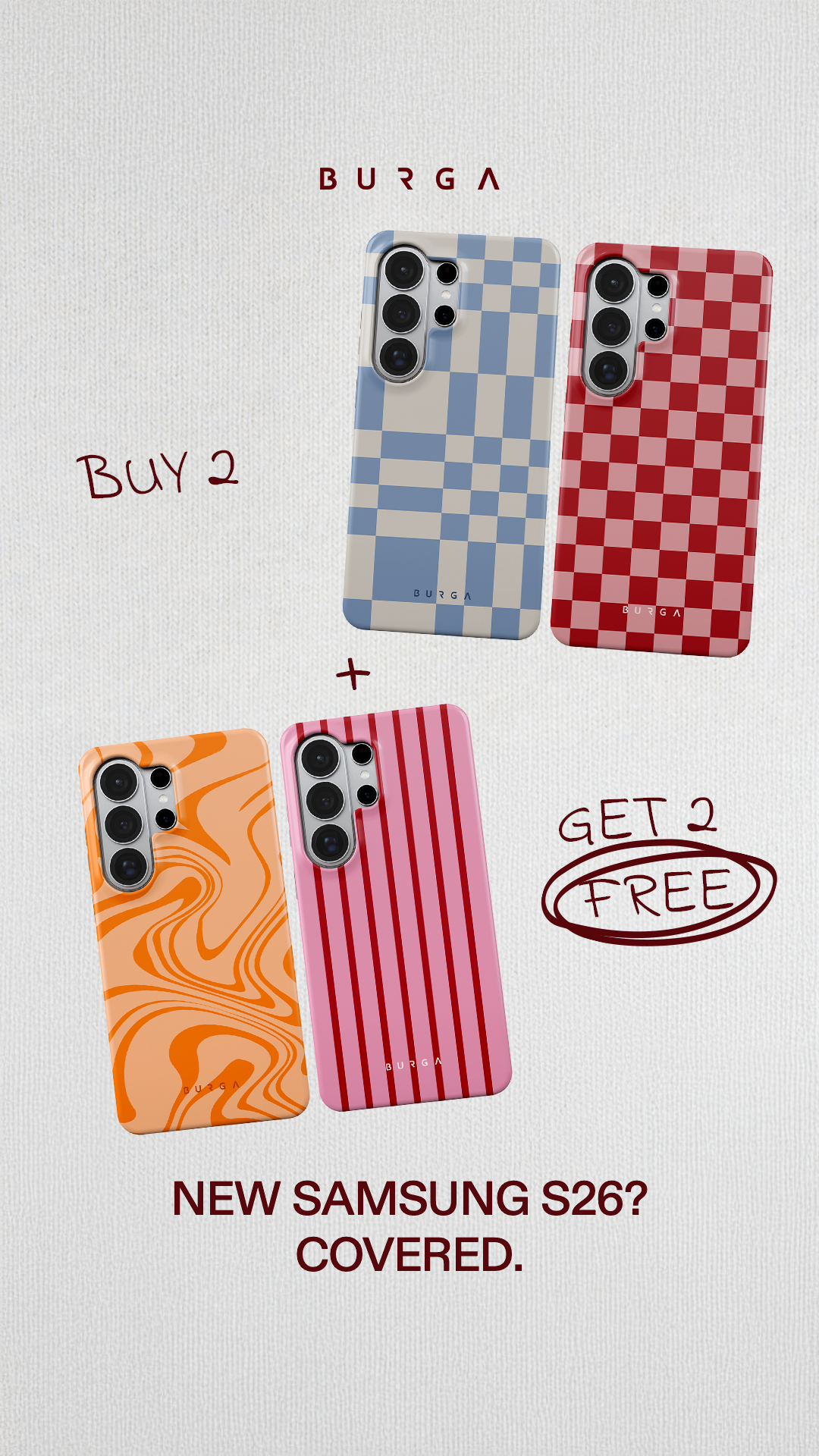 BURGA Cases Facebook ad