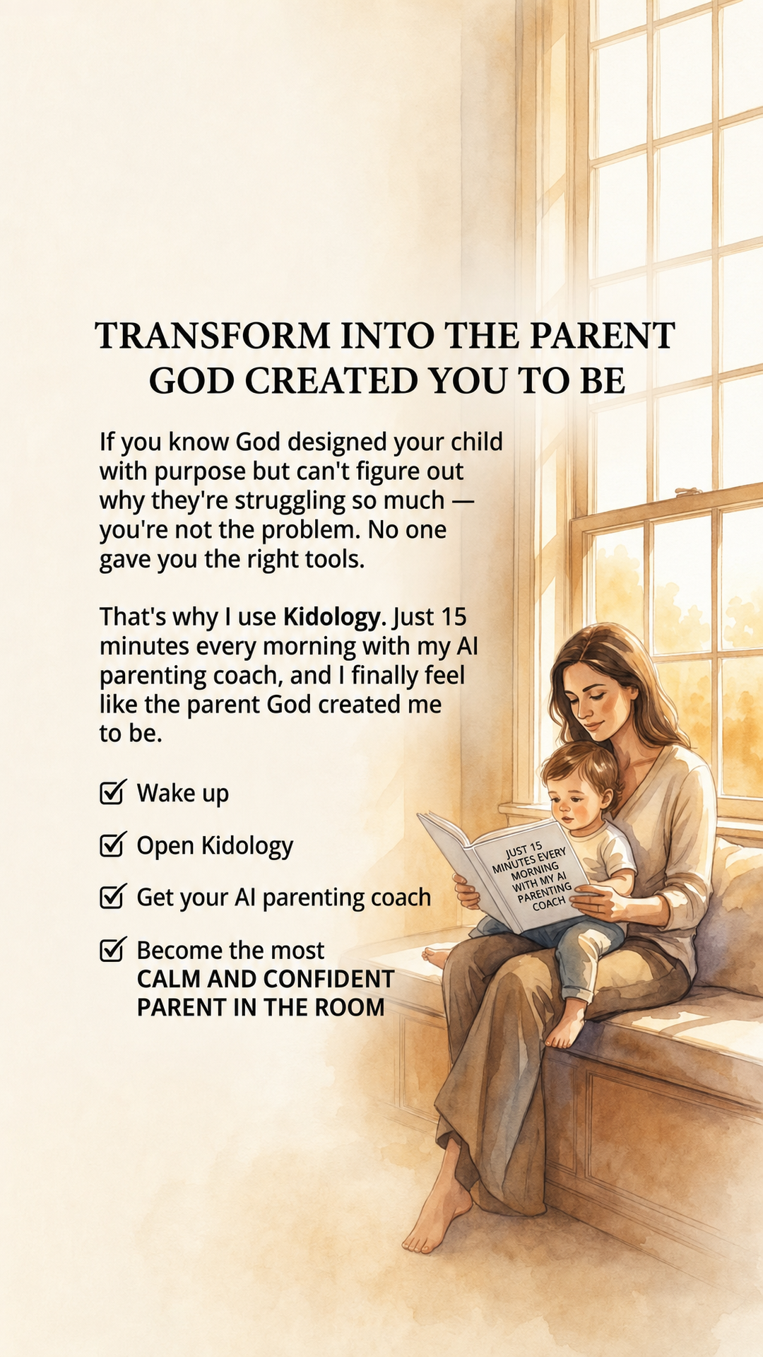 Kidology - Raising with faith Facebook ad