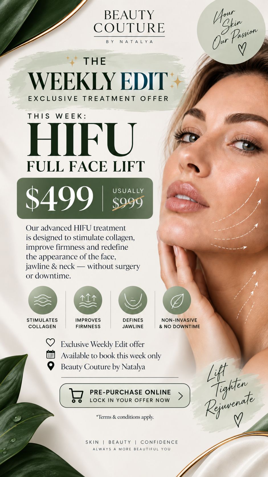 Beauty Couture by Natalya Facebook ad