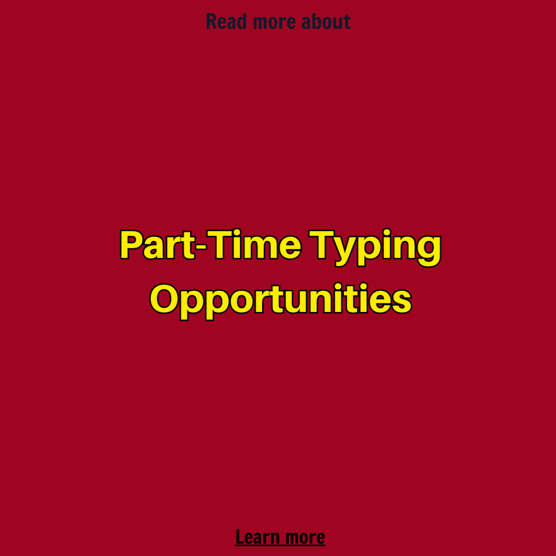 Job Shop Facebook ad: Some people explore part-time typing opportunities that can…