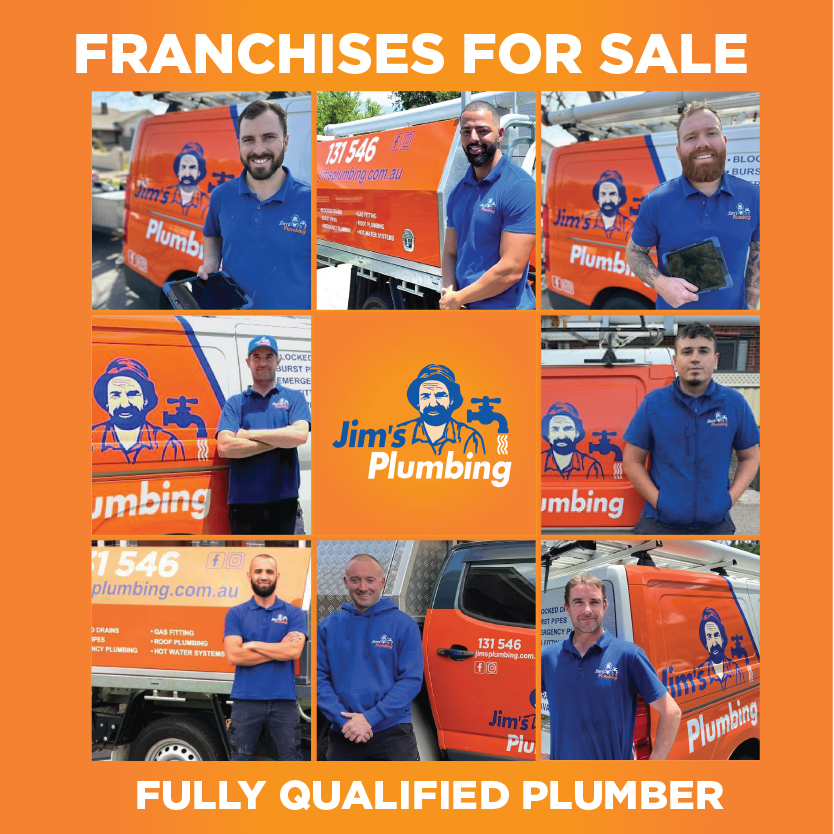 Jim's Plumbing Services Facebook ad: Be Your Own Boss with Jim’s Plumbing