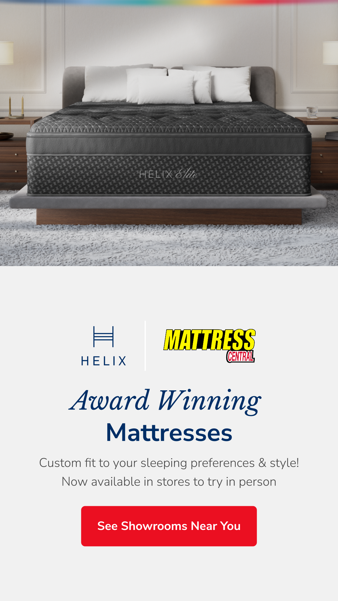 Helix Sleep Facebook ad