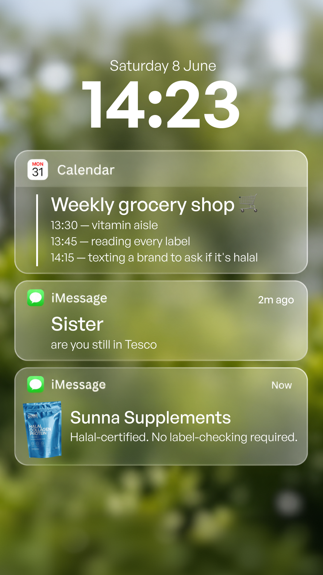 Sunna Supplements Facebook ad