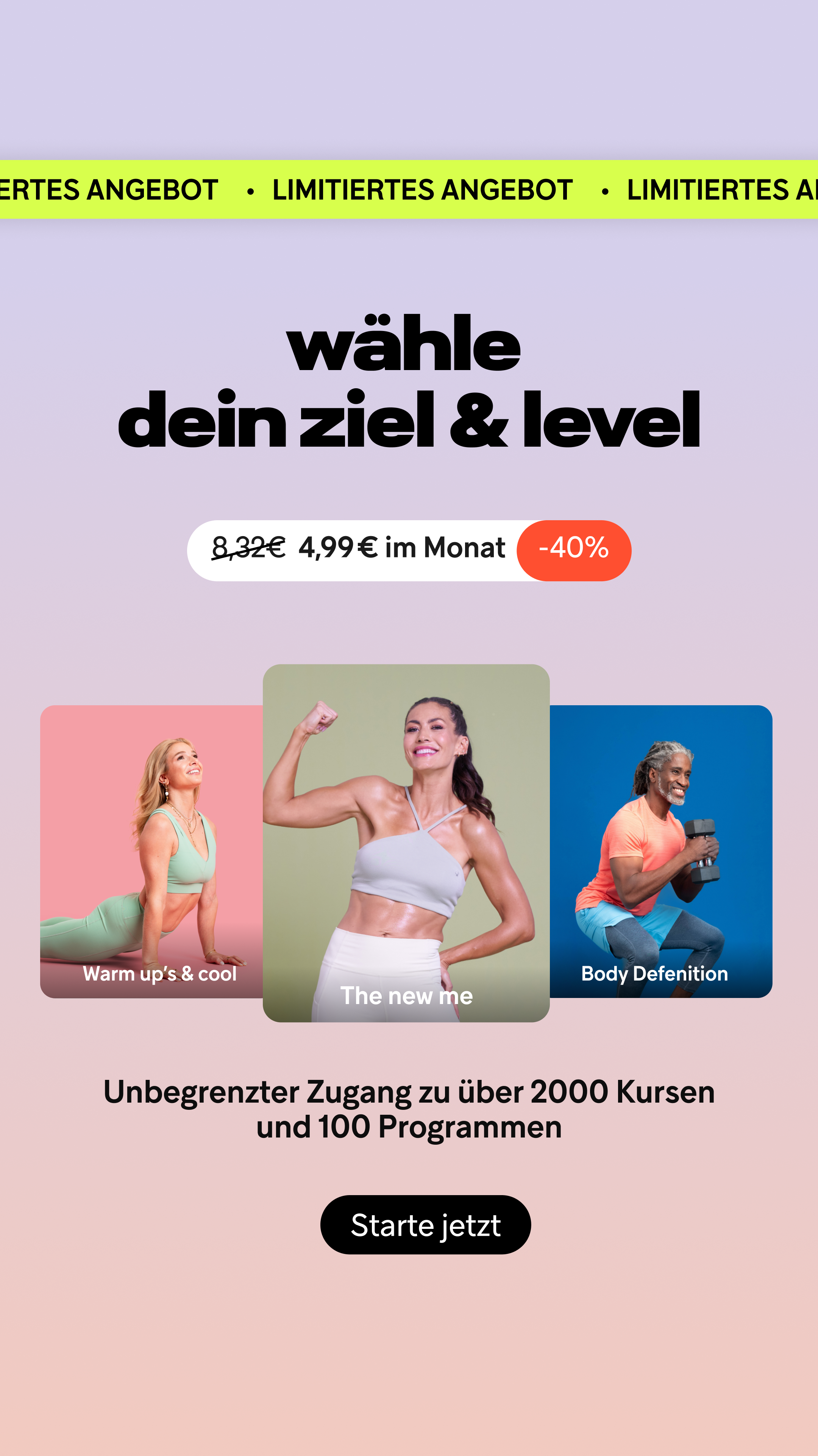 Gymondo Facebook ad