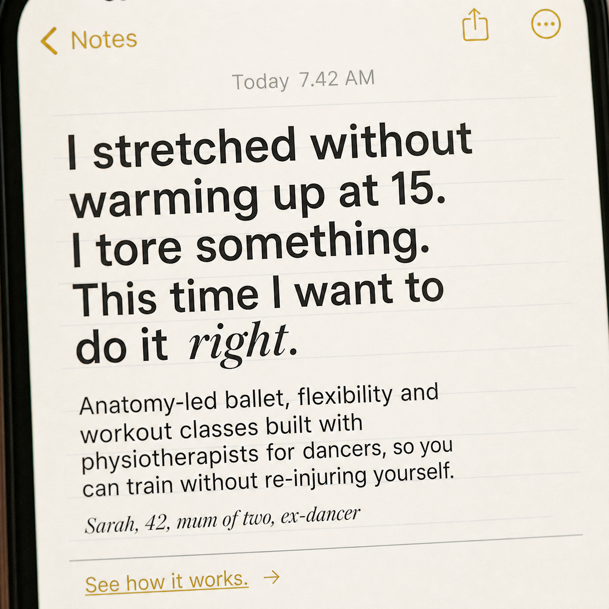 Dance Masterclass Facebook ad