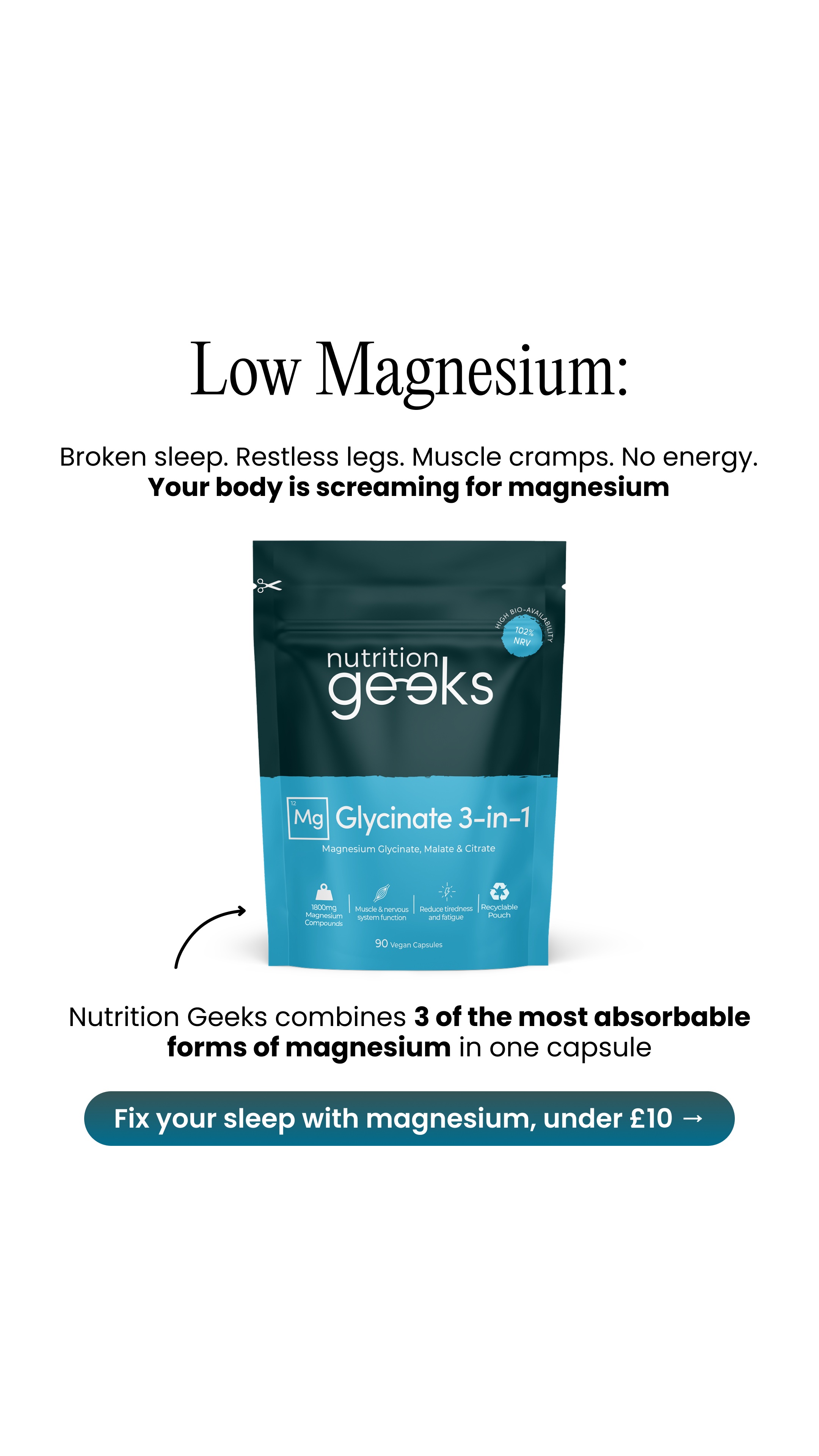 Nutrition Geeks Facebook ad