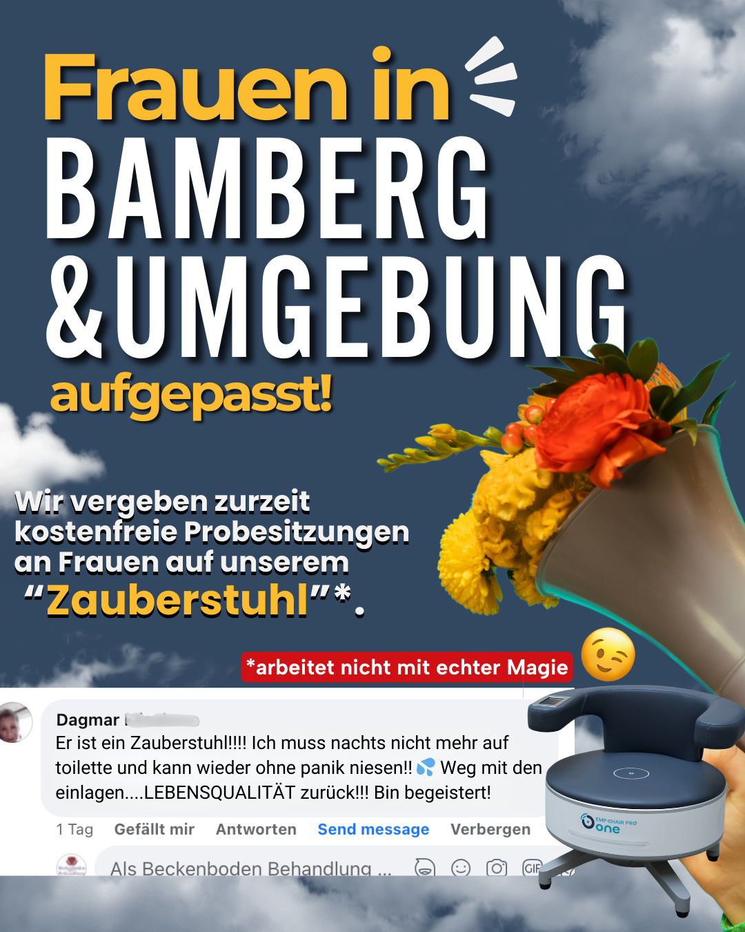 Beckenboden Behandlung Facebook ad