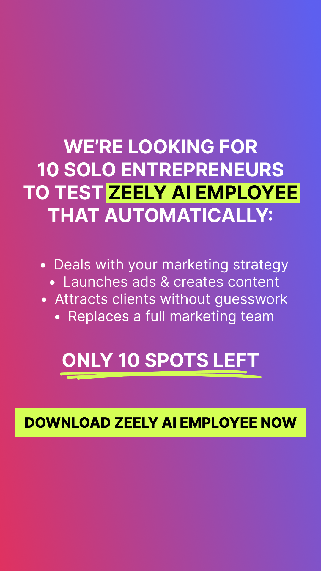 Zeely Facebook ad