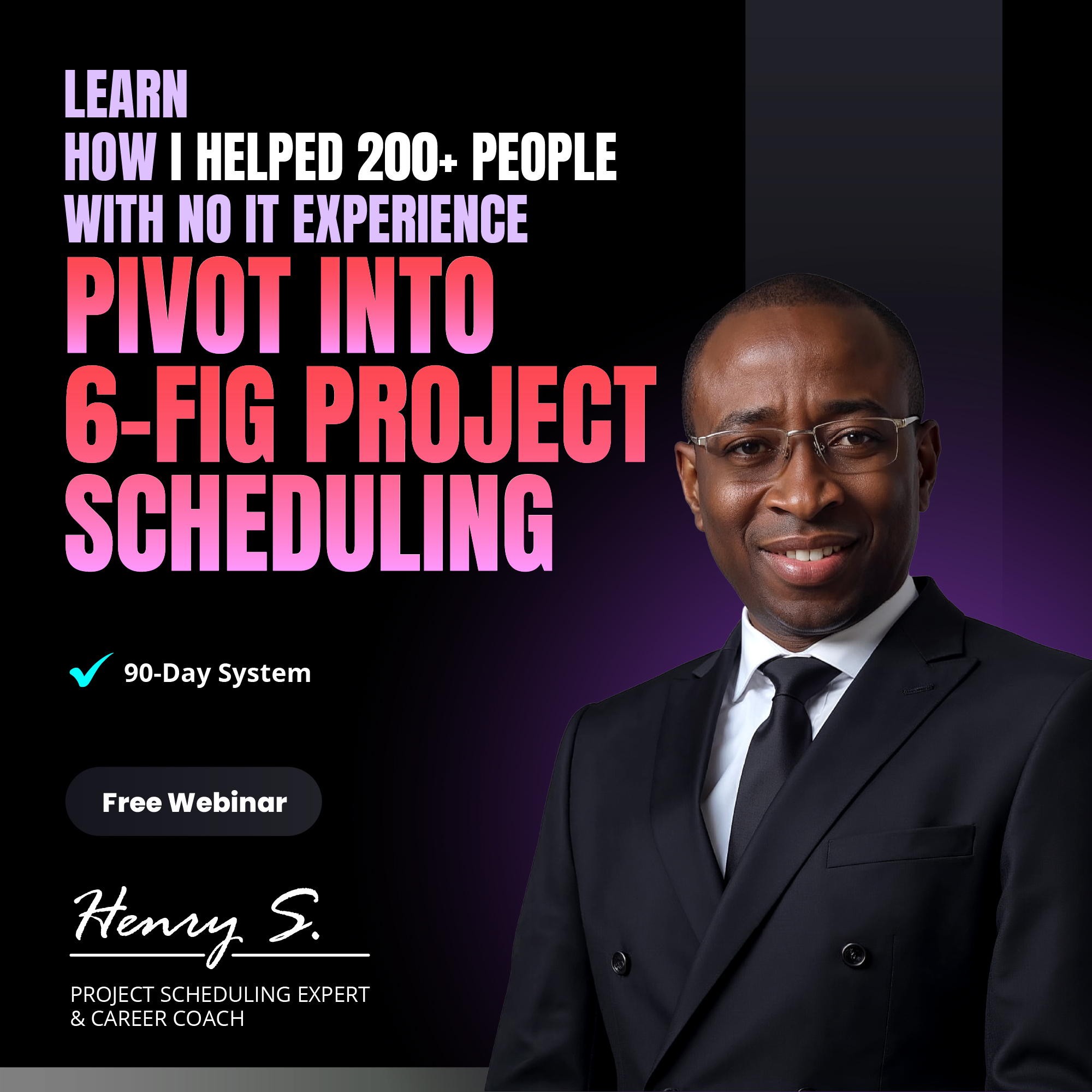 Project Schedule Training Facebook ad