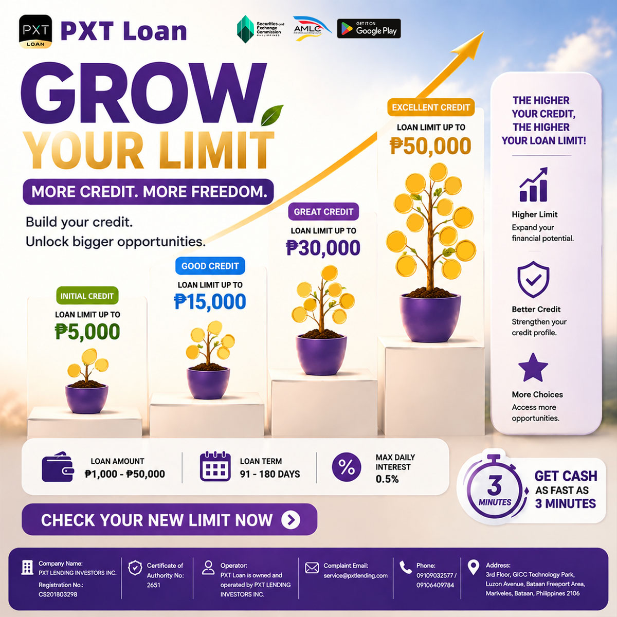 PXTloan IOSA Facebook ad: PXT Loan-online loan