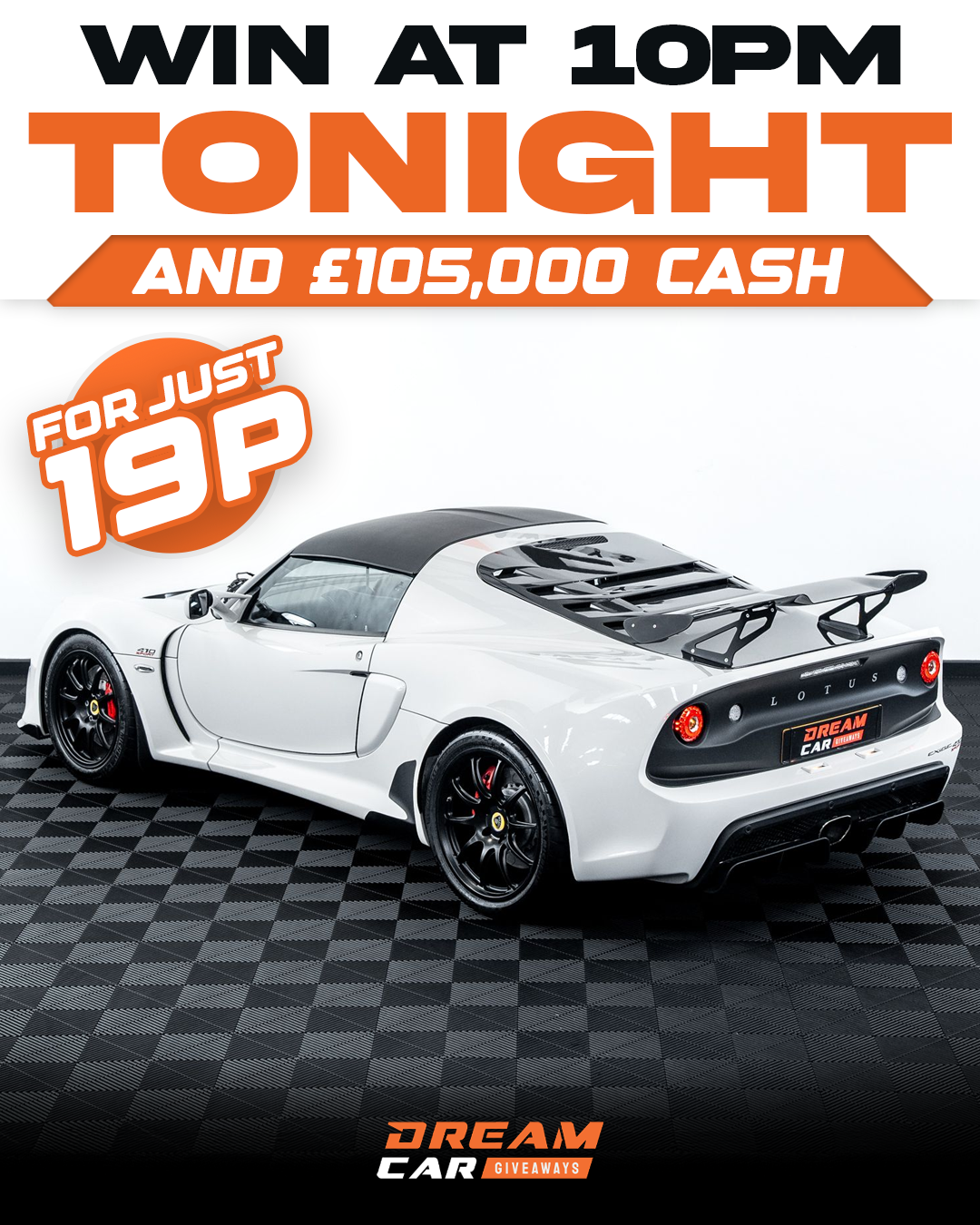 Dream Car Giveaways Facebook ad