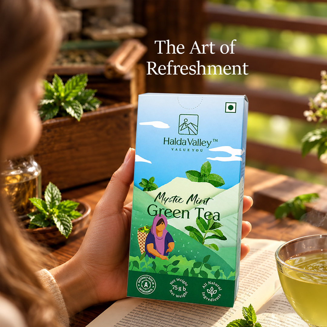 Halda Valley Facebook ad: Meet your new refreshing tea ritual!