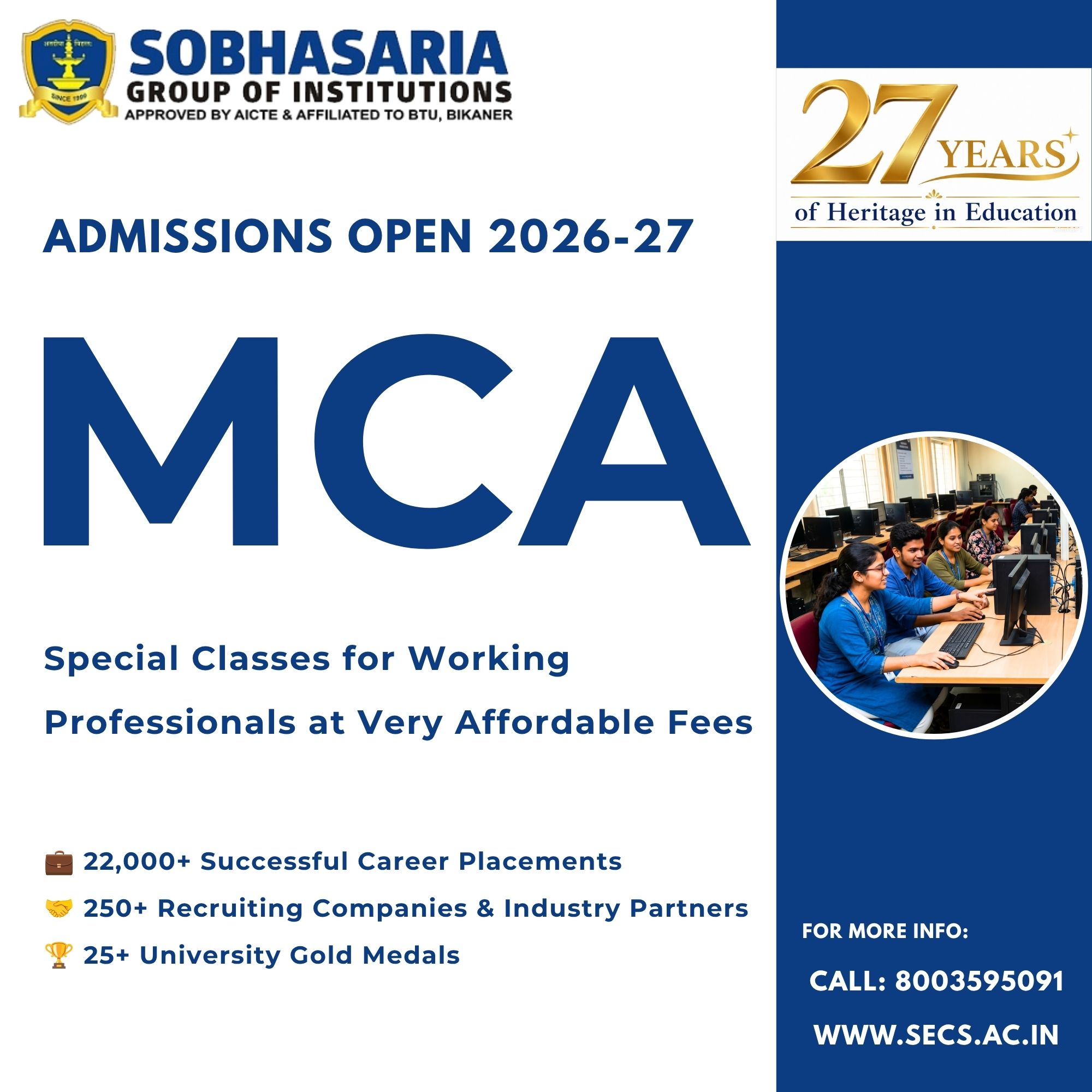 Sobhasaria Group of Institutions Facebook ad
