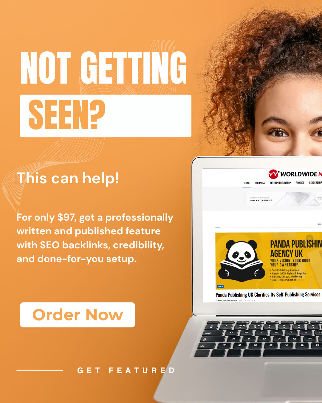 Get Featured Facebook ad: Get Featured on Hundreds of Media Sites in Just 3 Days