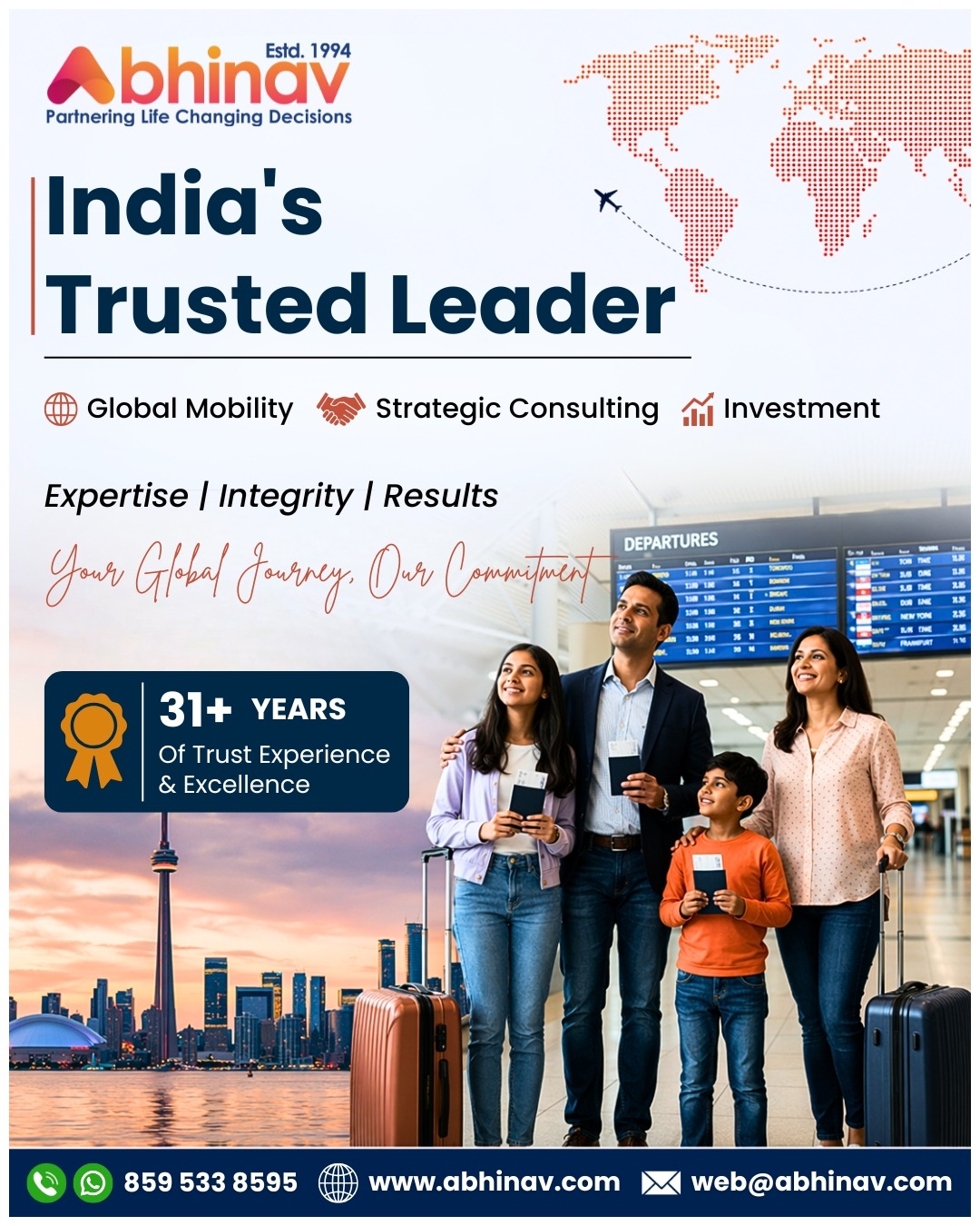 Abhinav Immigration Services Facebook ad