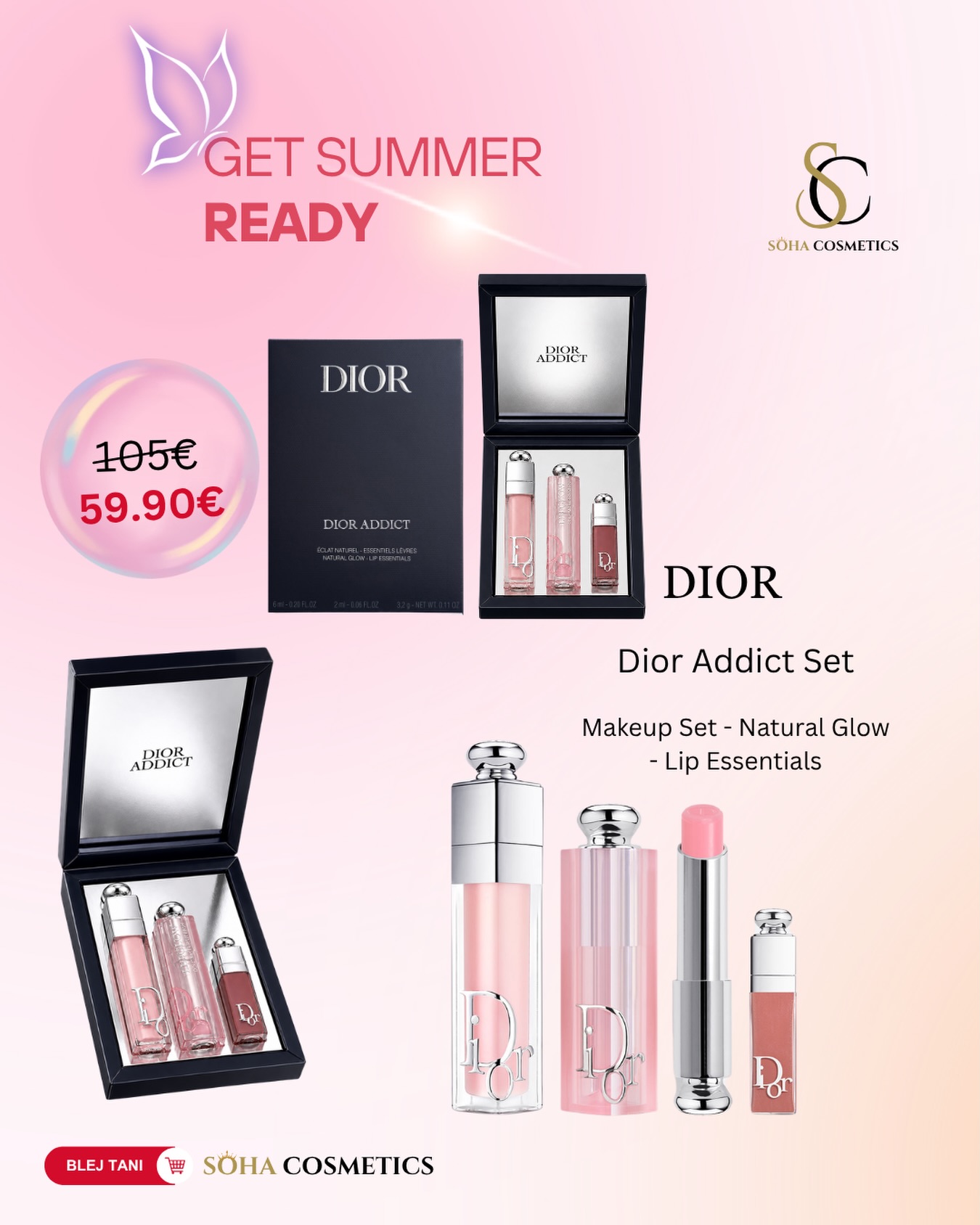SOHA Cosmetics Facebook ad: Pranvera sjell zbritjet më të mëdha ndonjëherë në…