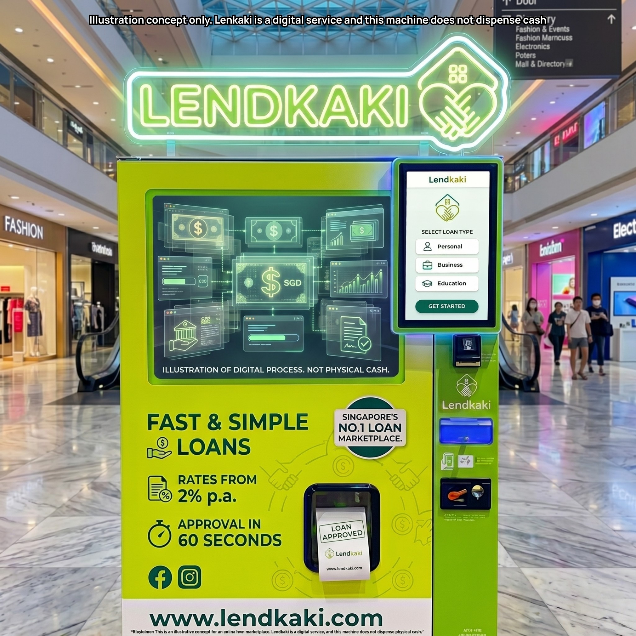 LendKaki Facebook ad: Get Loan Approval in 60 Seconds