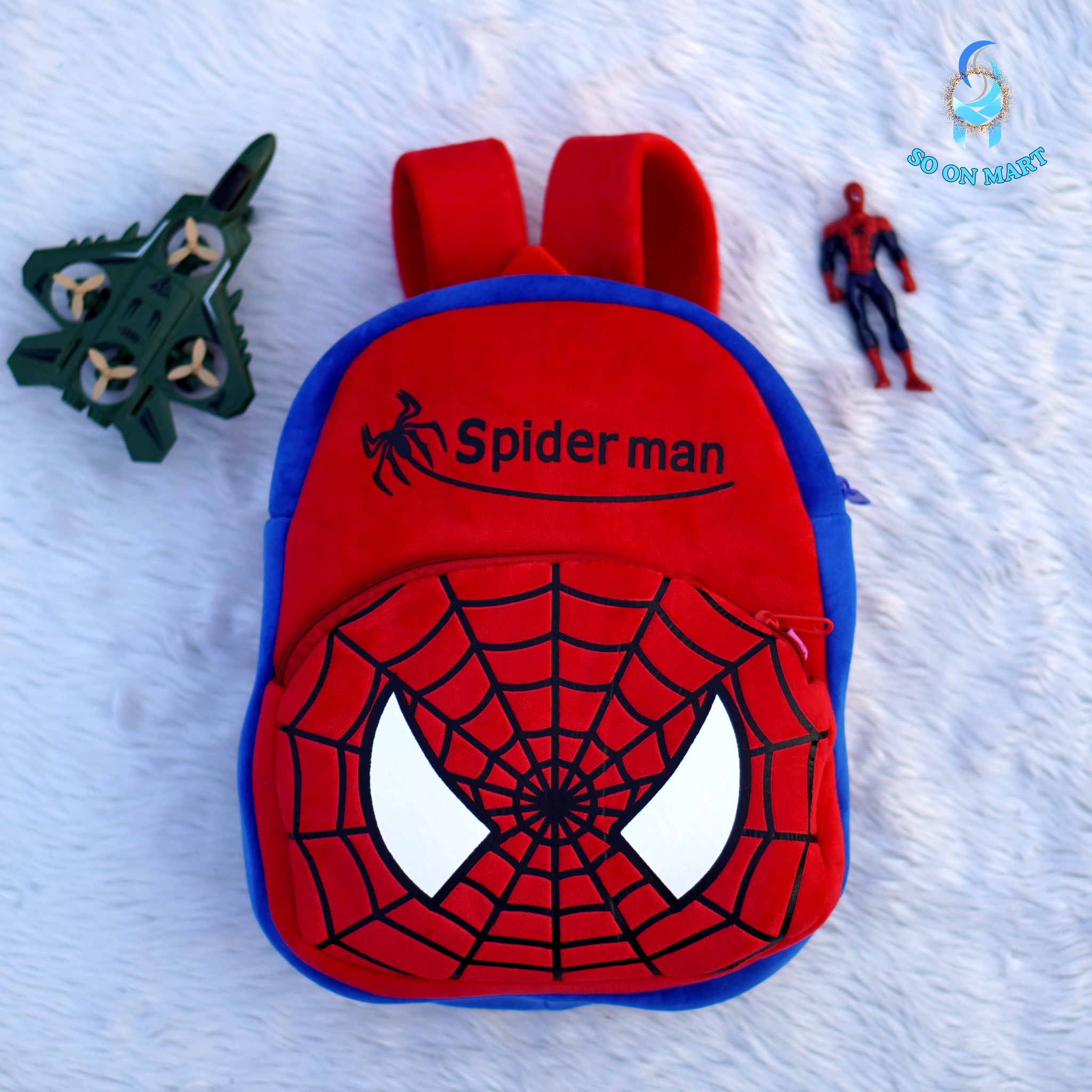 So On Mart Facebook ad: Superhero & Cartoon Character Kids Backpacks!