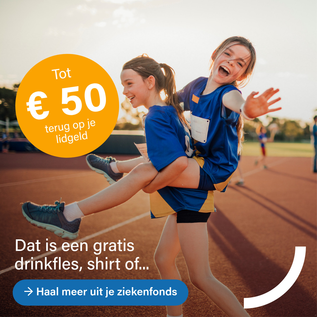 Helan. Helemaal welzijn. Facebook ad: Tot €50 sportvoordeel