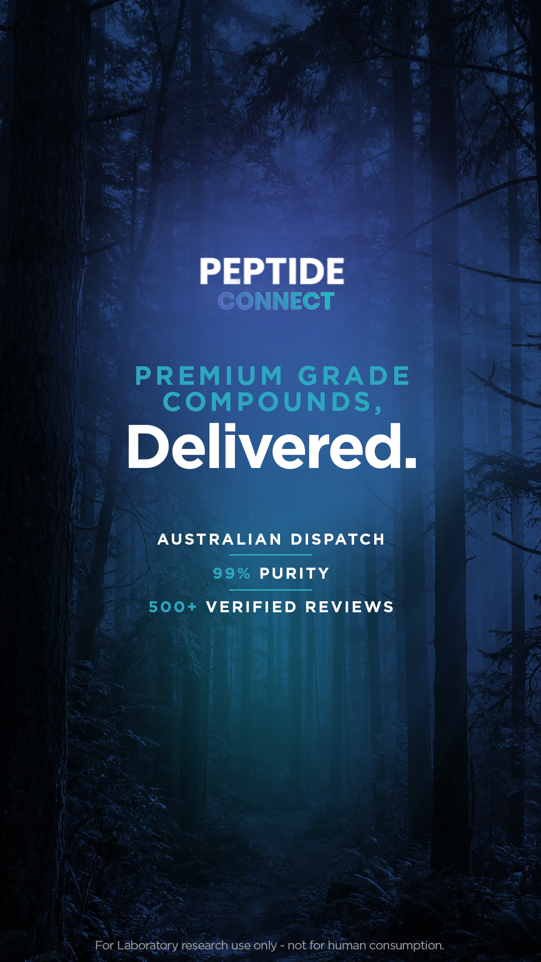 PeptideConnect Facebook ad from Jul 8, 2026
