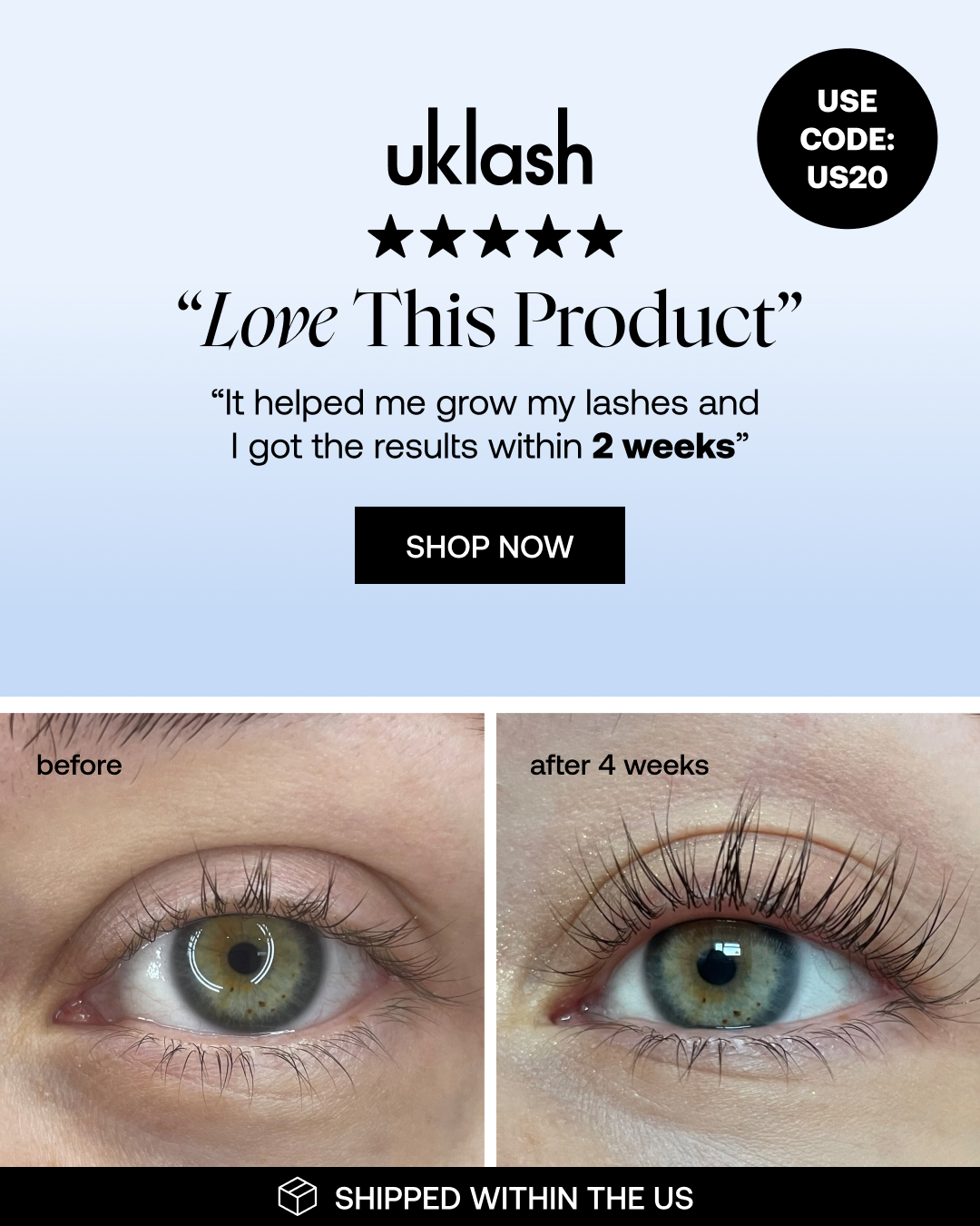 Uklash Facebook ad from Jun 26, 2026