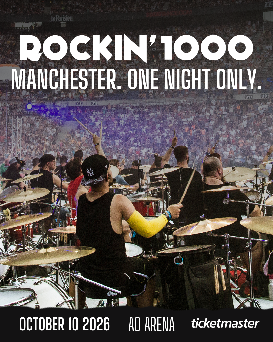 Rockin'1000 Facebook ad: Get your ticket!