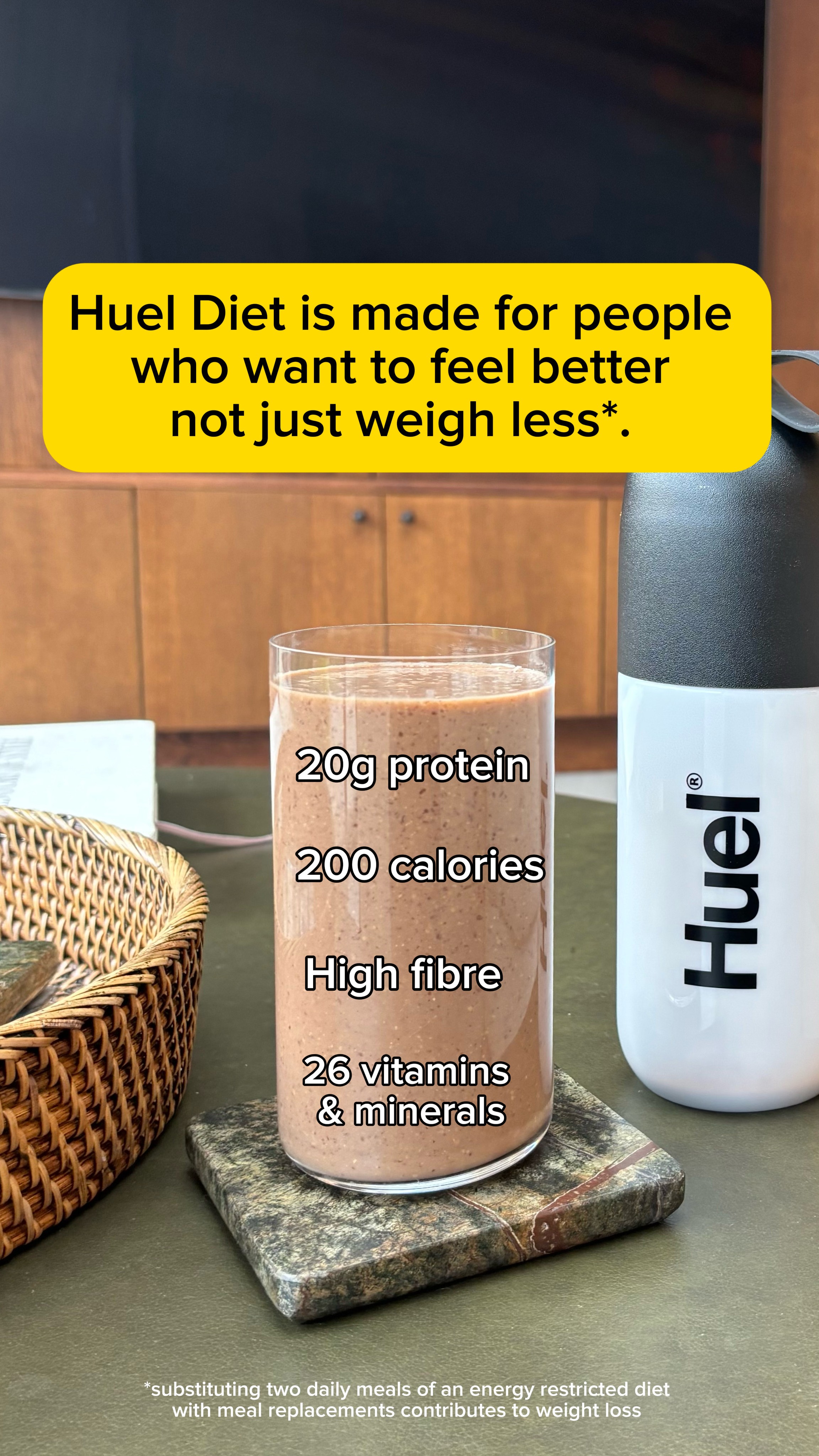 Huel Facebook ad