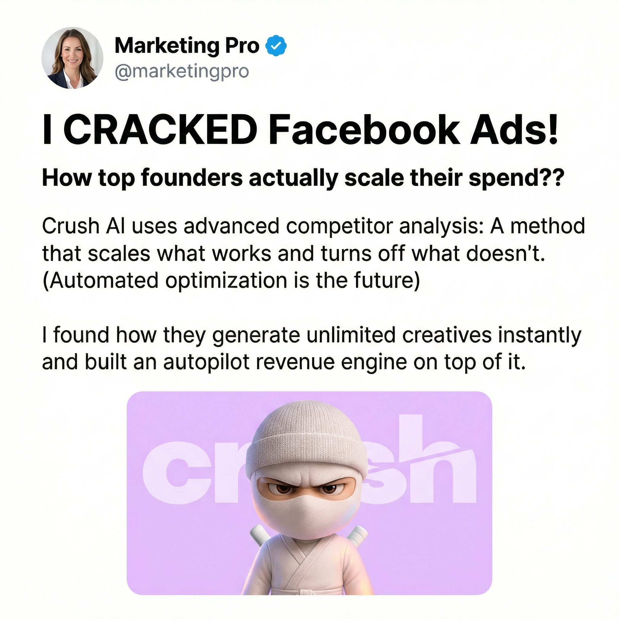 Mike Johnson - AI Marketing Facebook ad