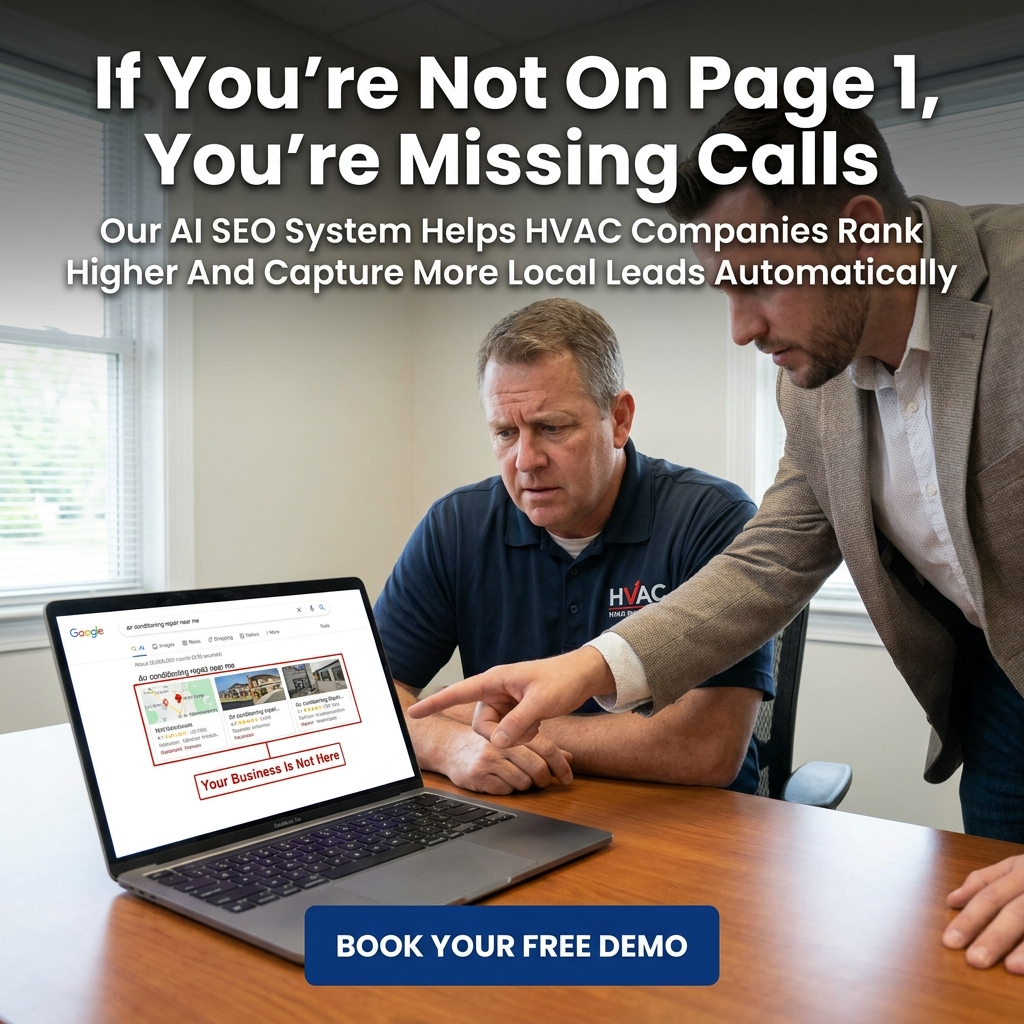 Comfort Pipeline Facebook ad: Rank Higher, Get More HVAC Jobs Every Month