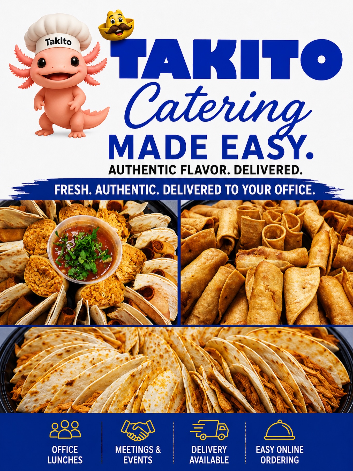 Takito Facebook ad: Whether you’re feeding a team of 10 or…