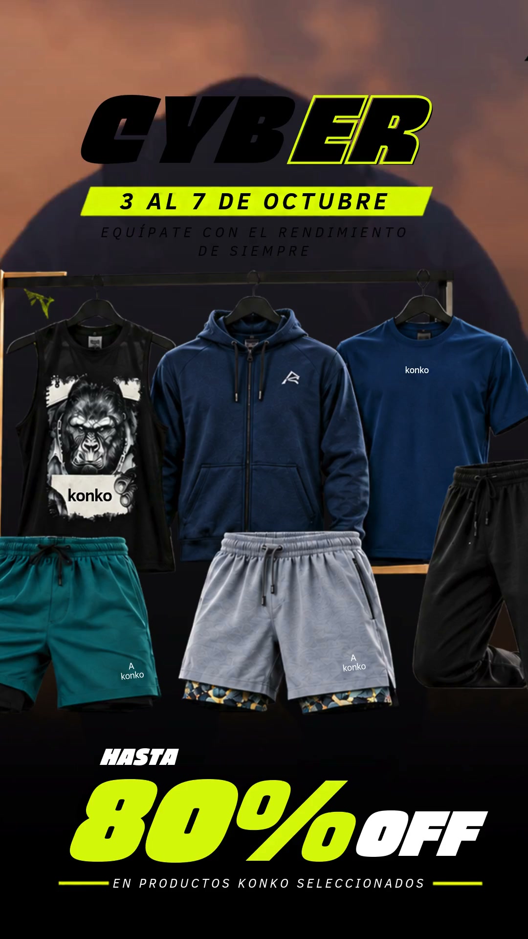 Plussportcl Facebook ad: Konko hasta 80% OFF