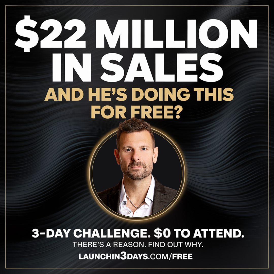 Tyson Zahner: Attraction Marketing Coach Facebook ad: FREE 3-Day Challenge: Build a $1,000+ Product Using AI