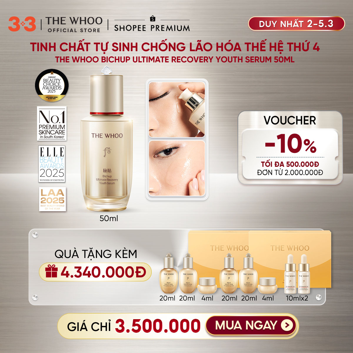The Whoo - Việt Nam Facebook ad: Săn Ưu Đãi Ngay