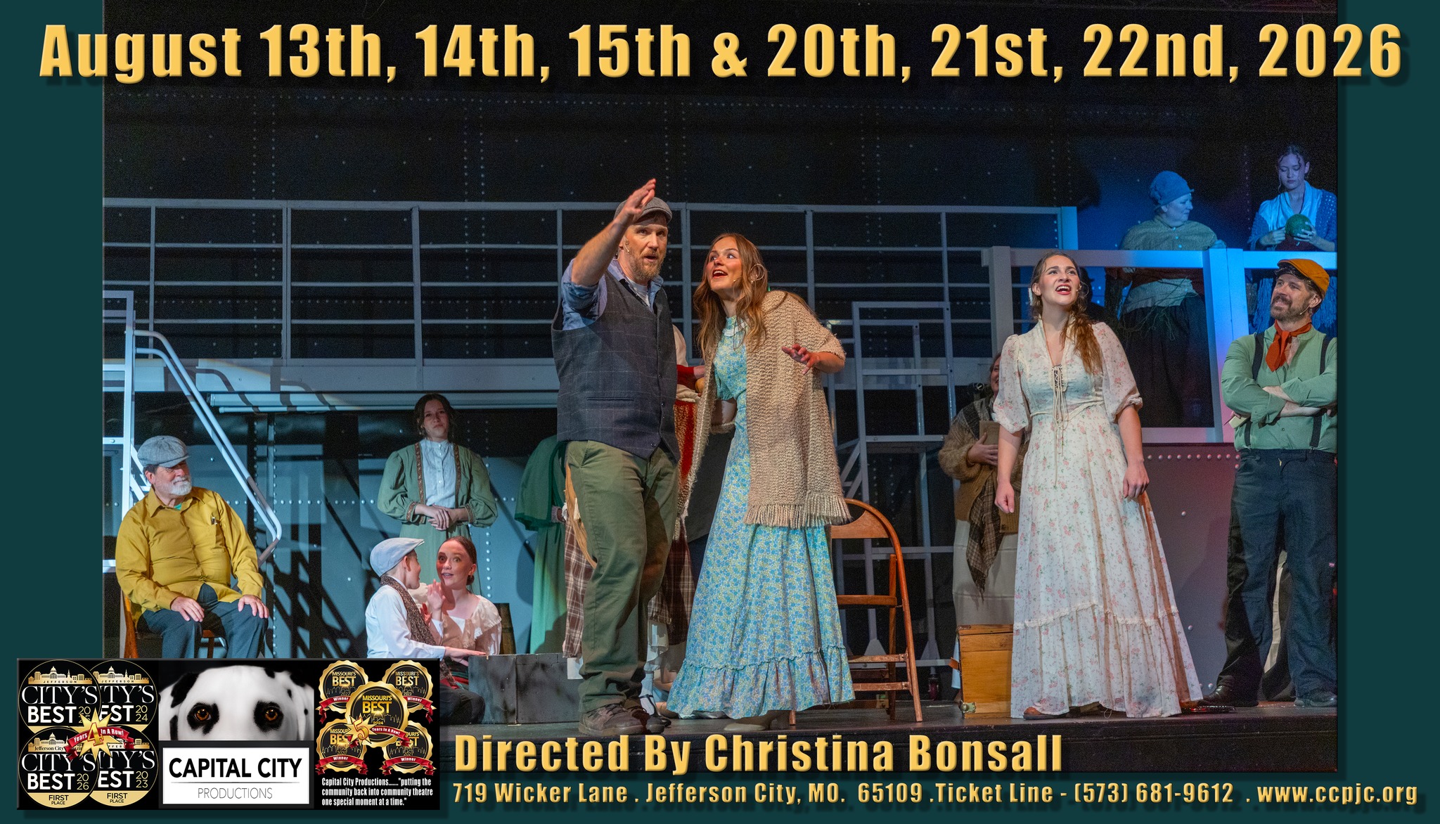 Capital City Productions Facebook ad: CCP’s Titanic, The Musical!