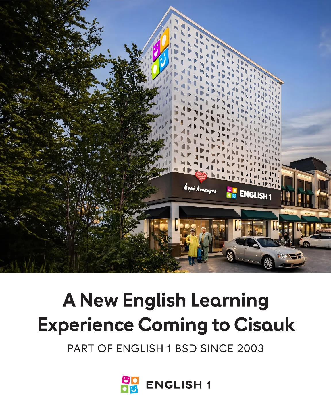 English 1 Cisauk Tangerang Facebook ad: Segera hadir kursus bahasa Inggris di Cisauk yang…