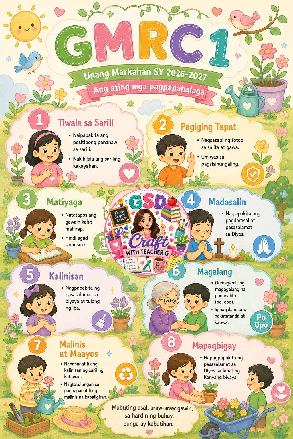 Basa Buddies Facebook ad: Grade 1 Classroom Bulletin Bundle