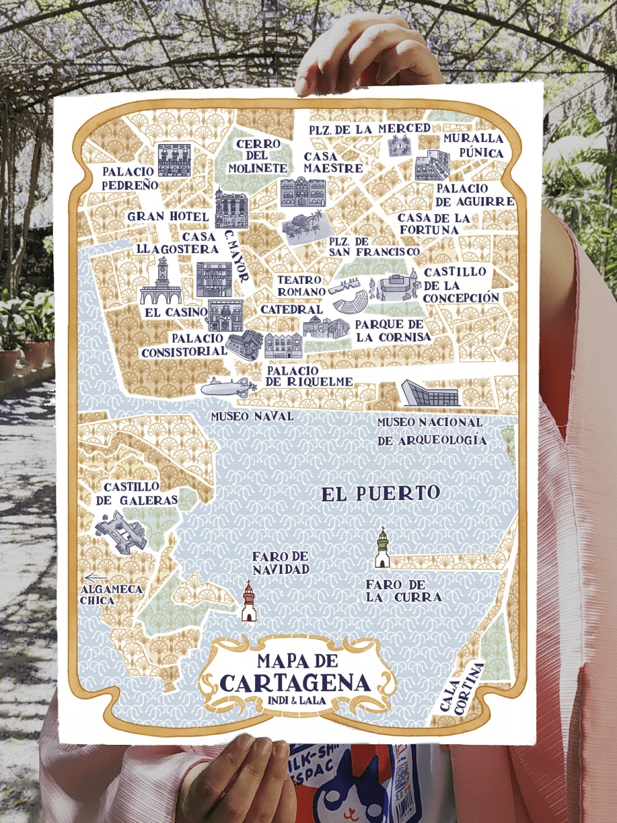 Indi & Lala Facebook ad: ¡Tenemos los mejores mapas para perderse!