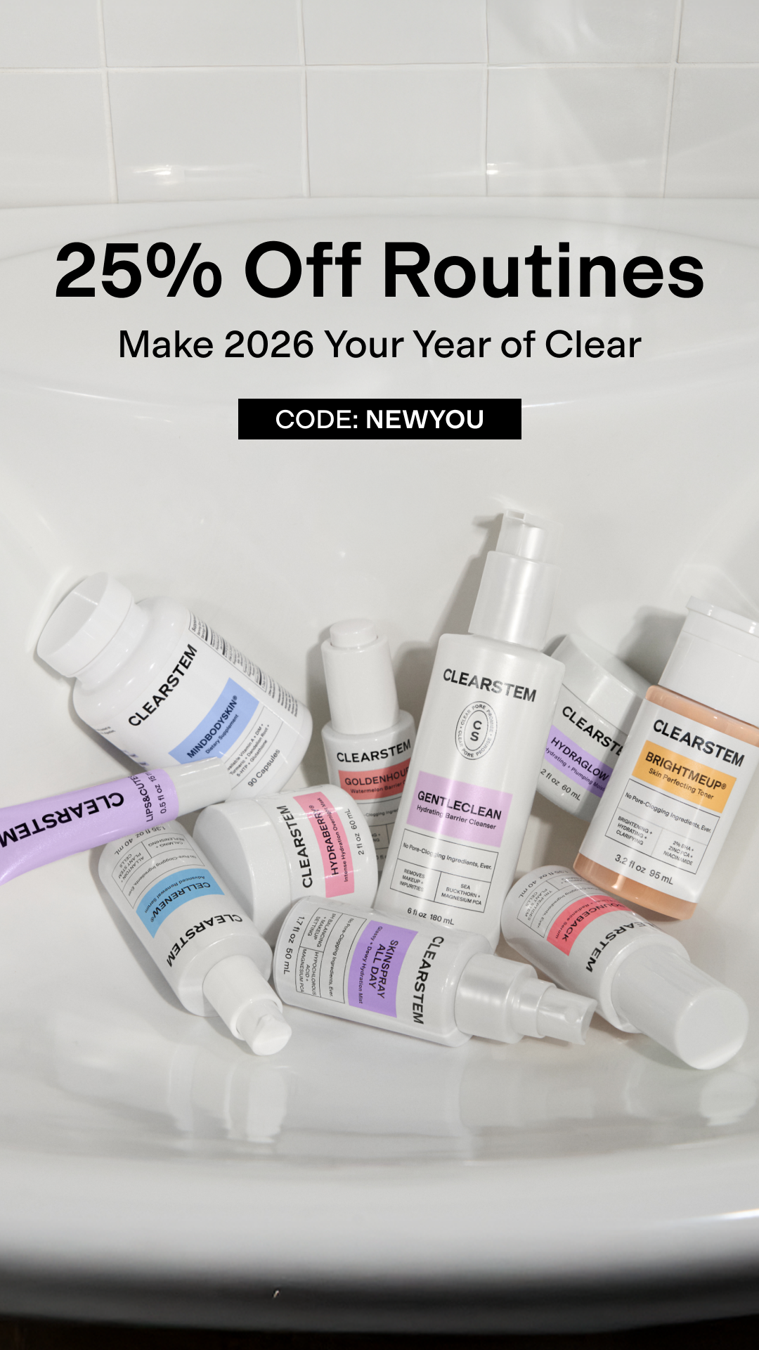 CLEARSTEM Skincare Facebook ad