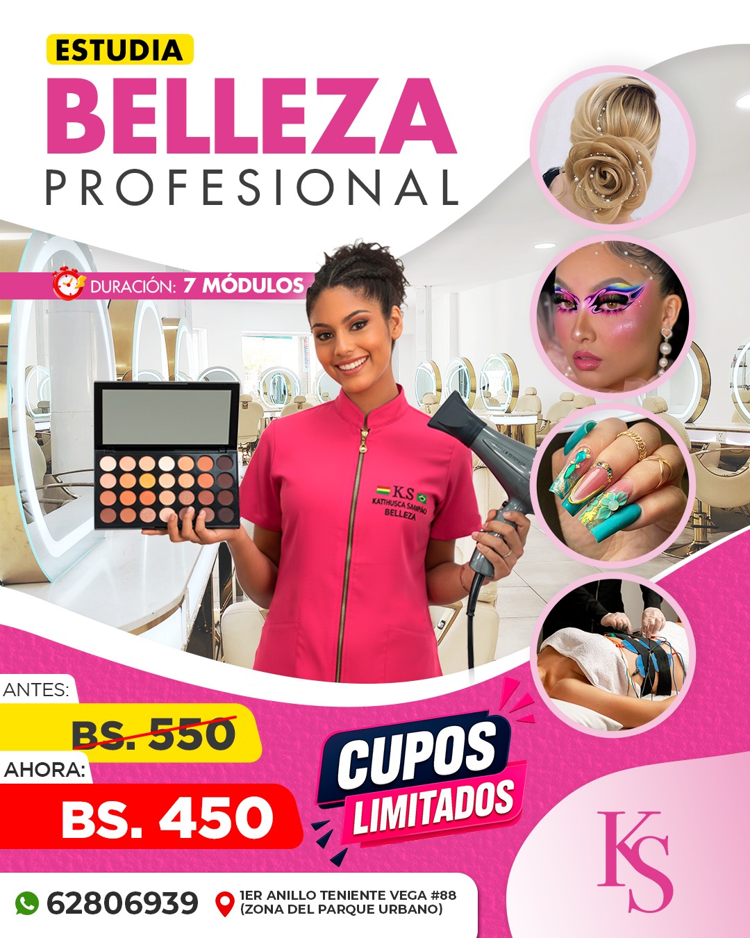 Academia Katihusca Sampaio - Santa Cruz Facebook ad: ¡Convierte tu pasión por la belleza en una…