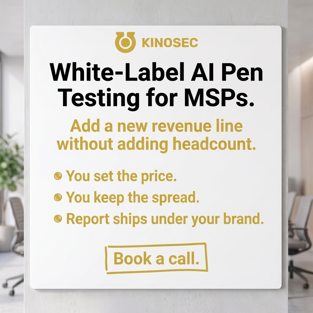 KinoSec Facebook ad: MSPs: Add New Revenue From Your Existing Clients