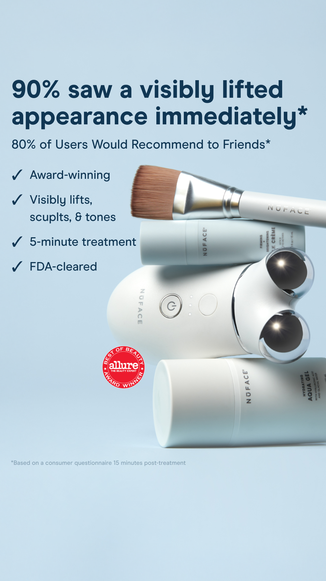 NuFACE Facebook ad