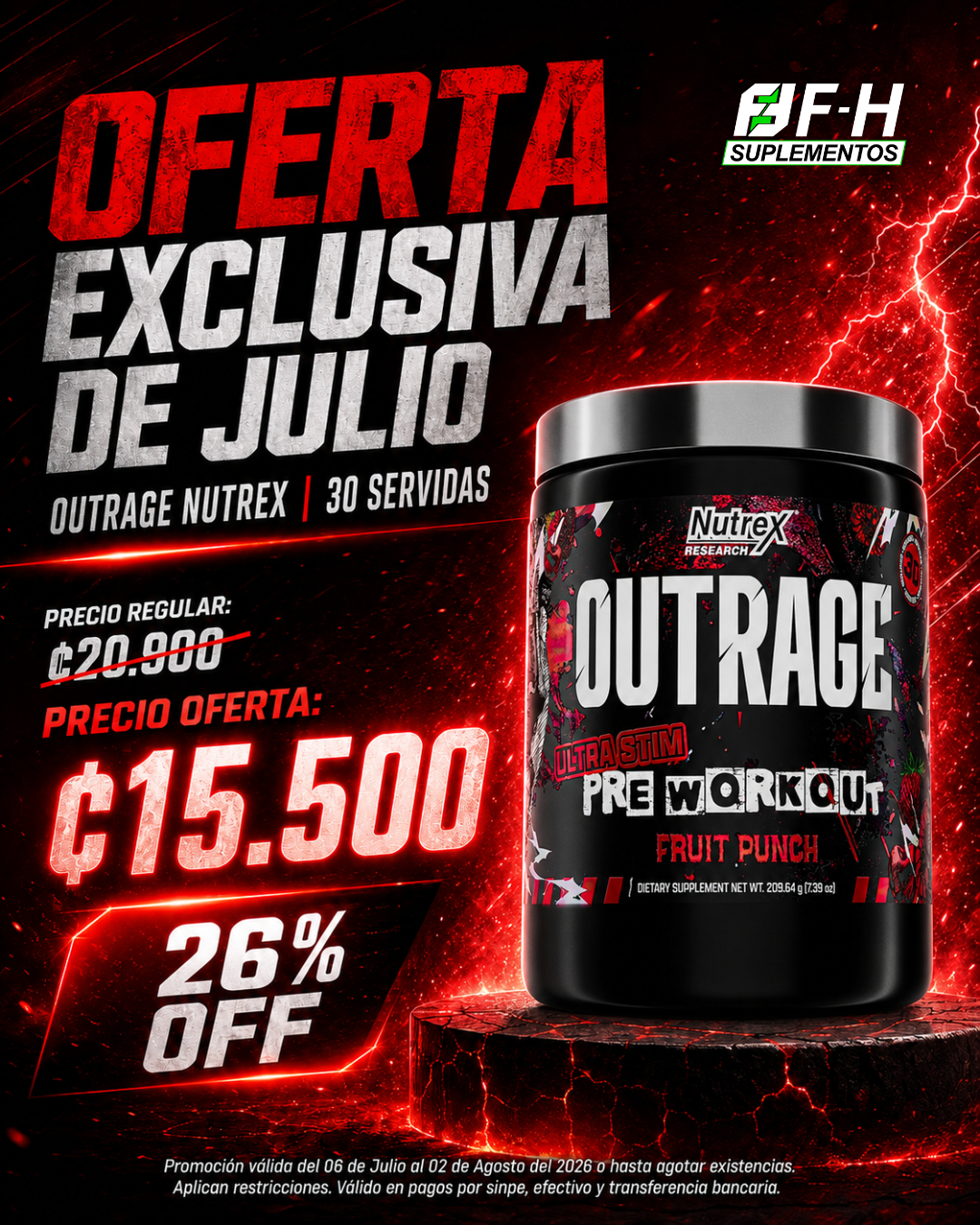 SUPLEMENTOS FIT&HEALTH CR Facebook ad: ¡Últimas unidades disponibles!