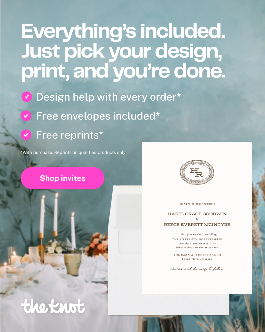 The Knot Facebook ad