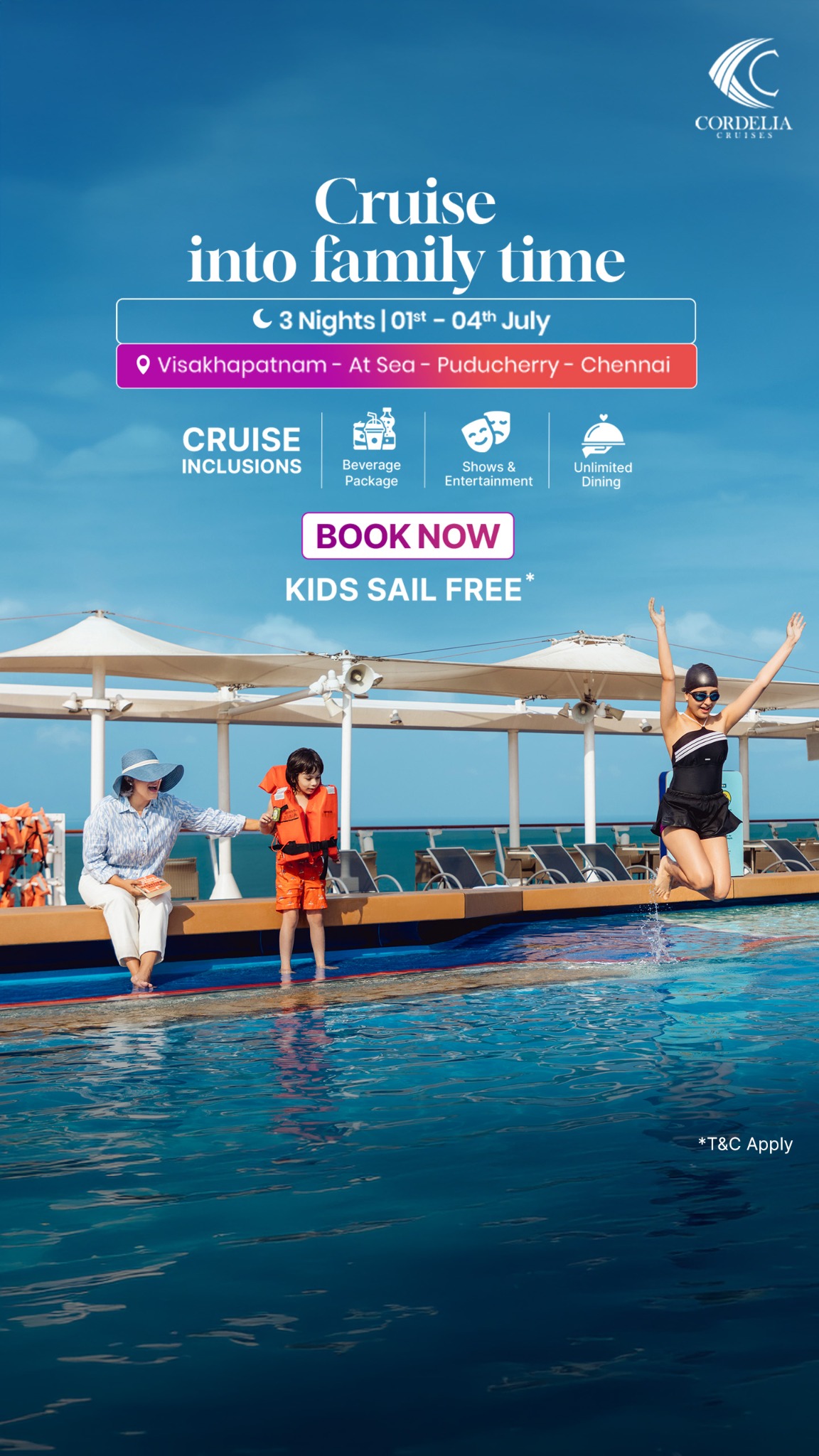 Cordelia Cruises Facebook ad