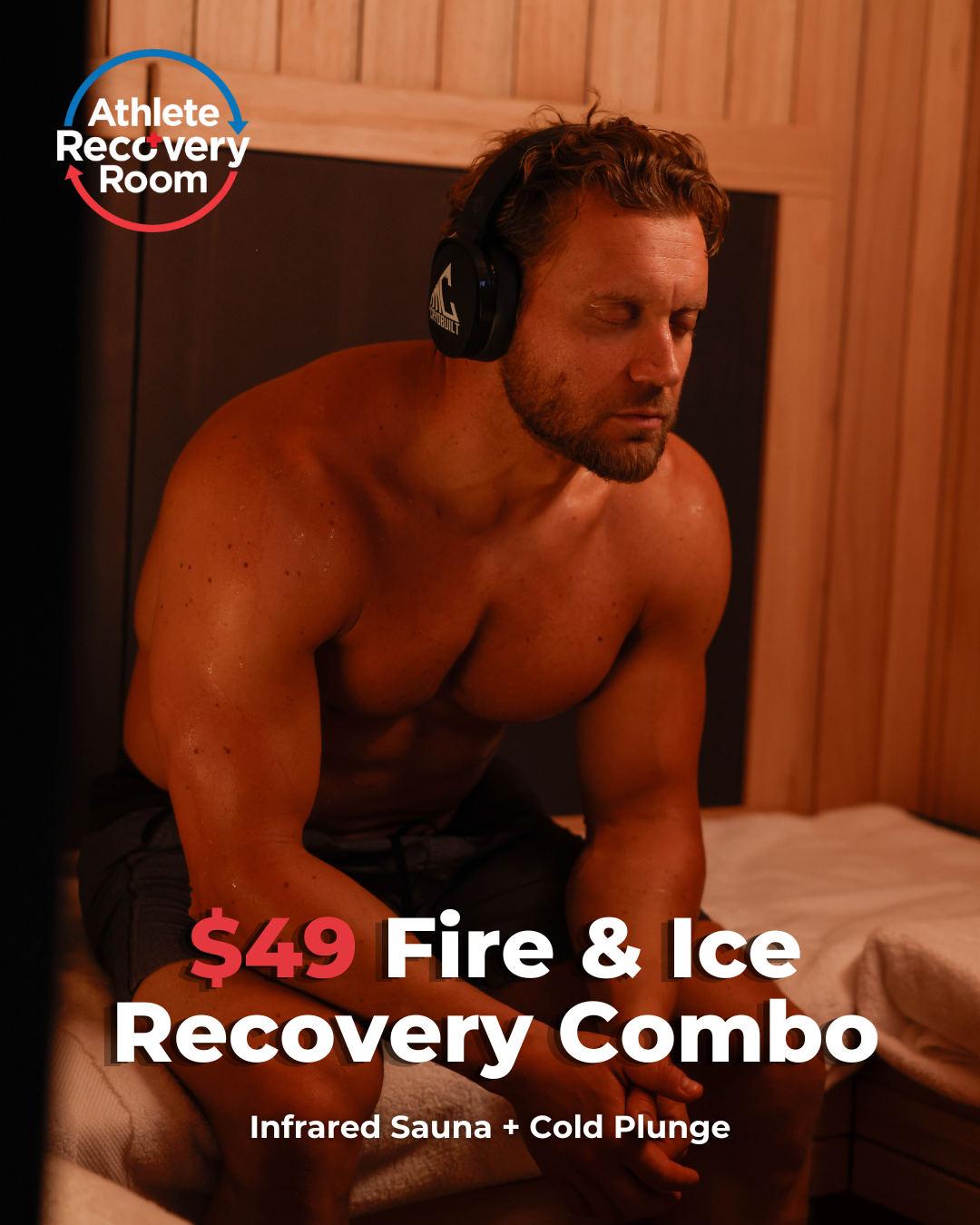 Athlete Recovery Room Facebook ad from Apr 6, 2026
