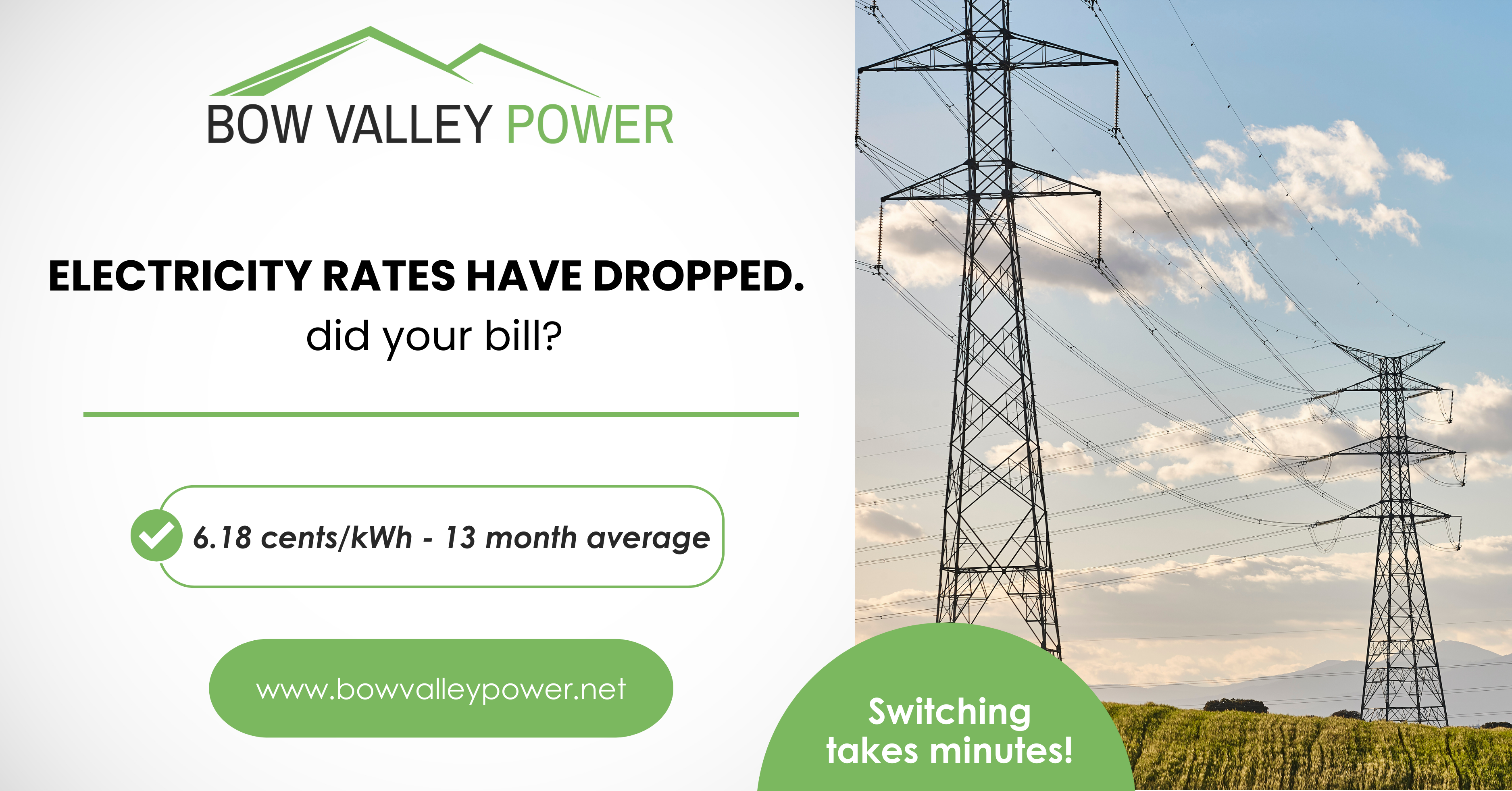 Bow Valley Power Facebook ad: Don't get stuck on the Rate of Last…